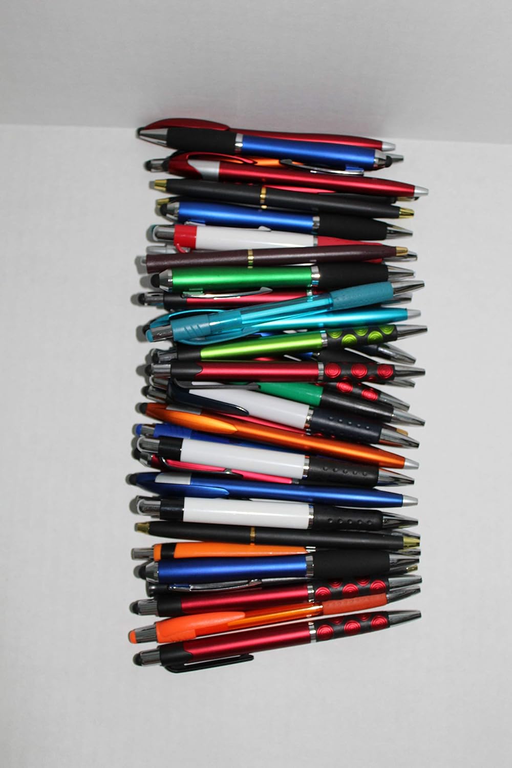 75 pcs bulk lot blank pens includes stylus pens, metal pens, plastic pens by SE ROSE