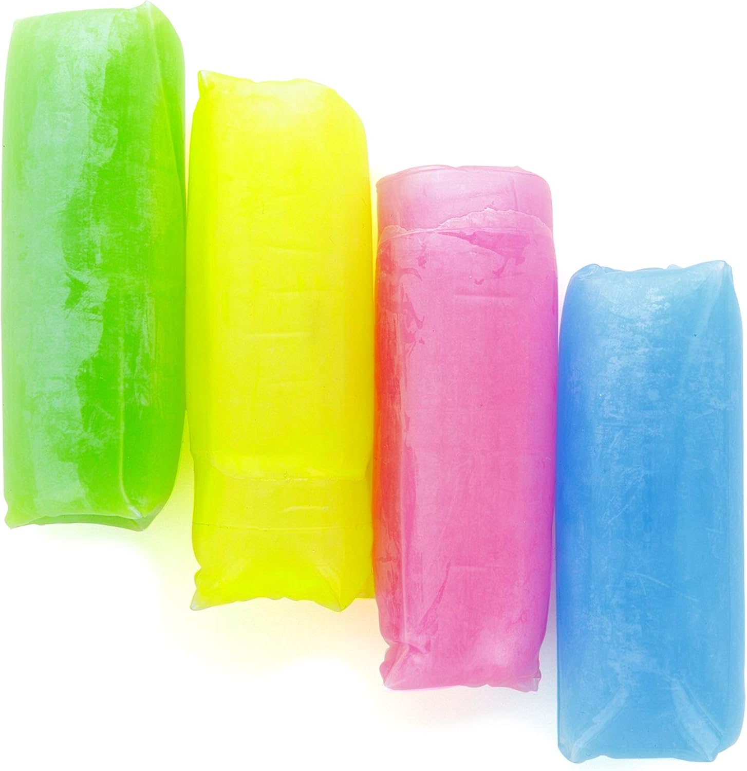 Srenta 4.75" Water Wiggler | Kids Sensory Toy | Stress Reliever Colorful Fidget Toy | Great for Party Favors, 4 Pcs
