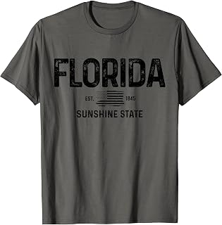 Florida American Flag Patriotic USA Pride Gift T-Shirt
