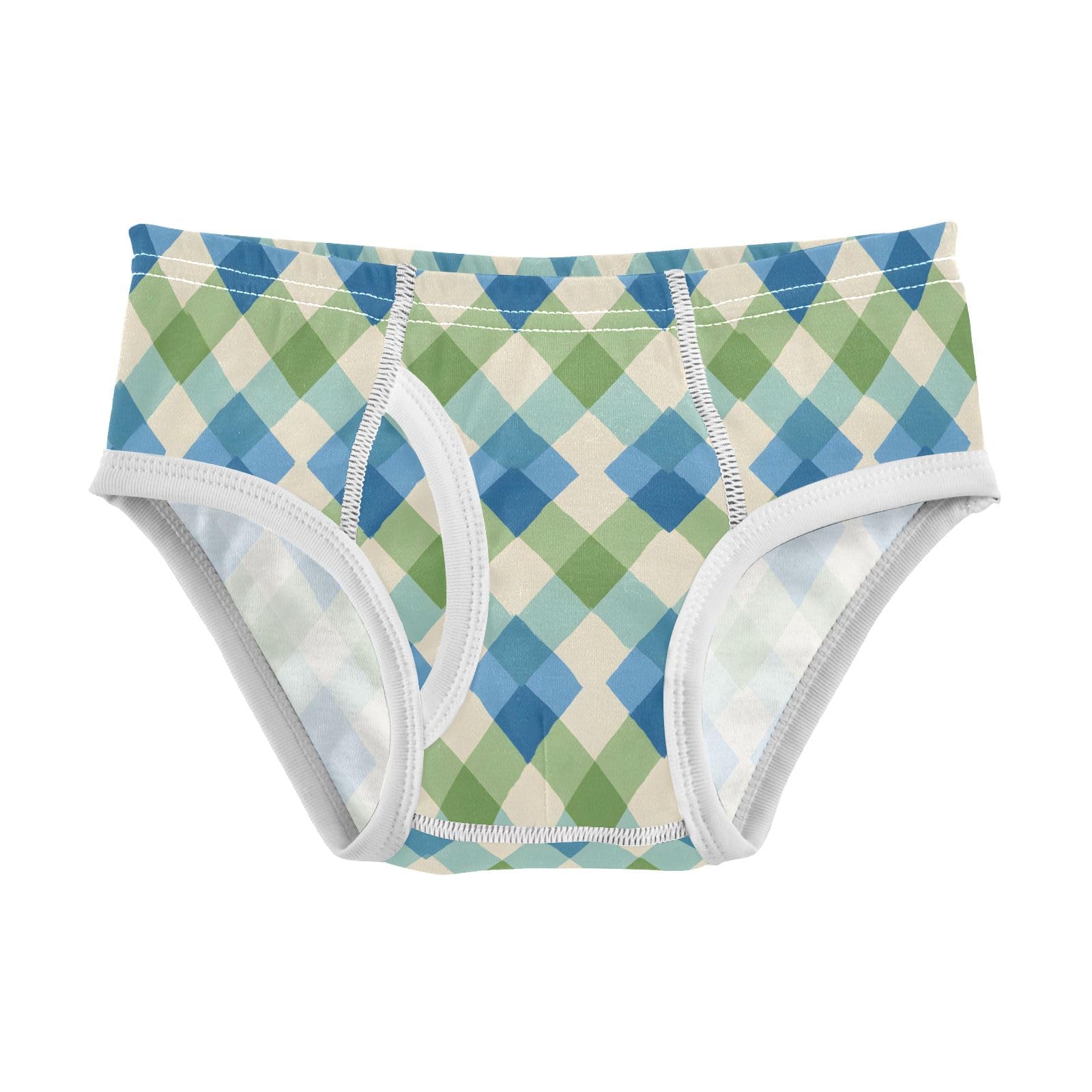 Boys Exclusive Briefs Toddler Underwear 95 Combed Cotton Boxerbriefs 2T Blue Green Plaid
