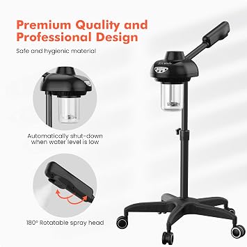 TASALON Wheeled Professional Facial Steamer