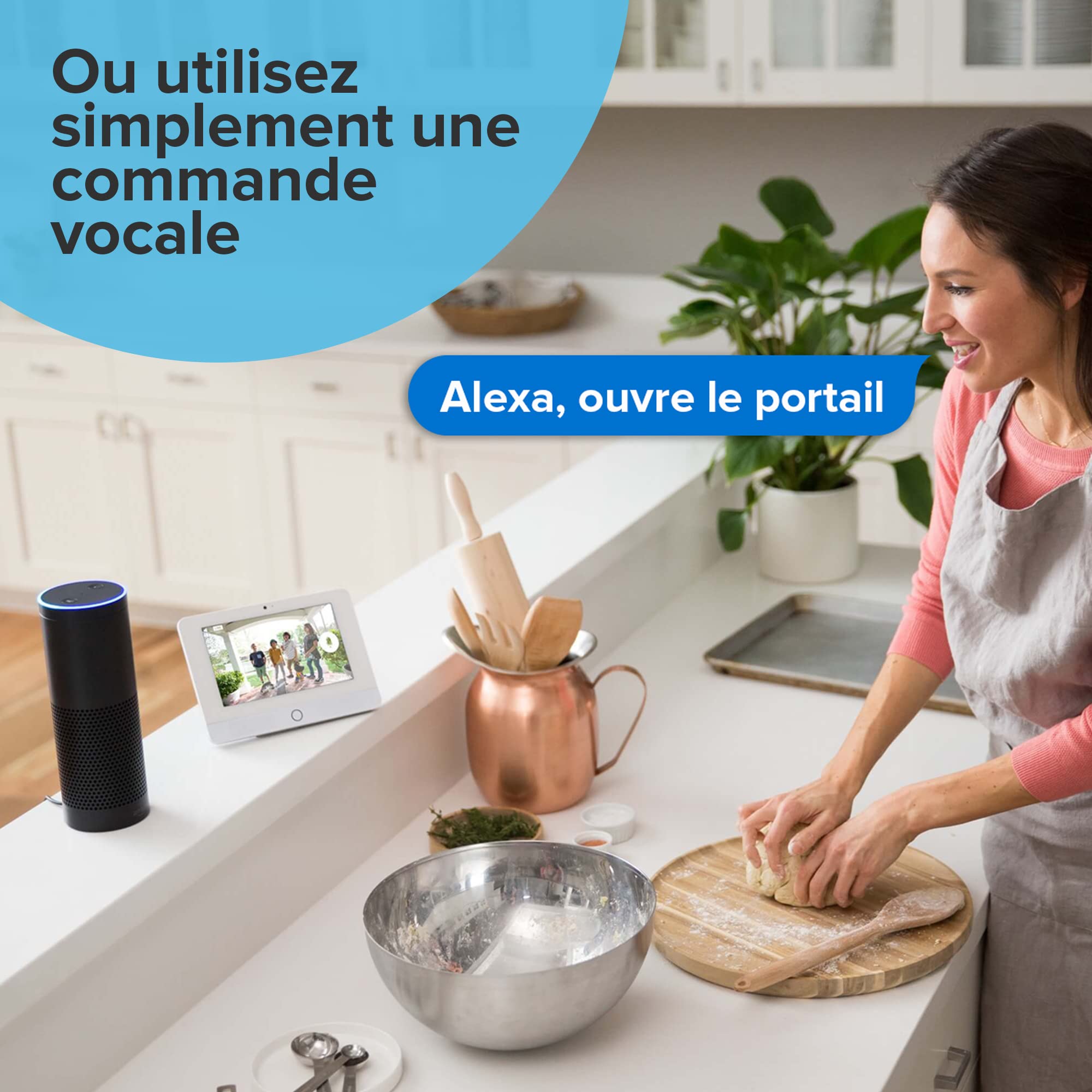 1Control Solo + Link Ouvre-Portail Connecté avec Ouverture à Distance – Ouvrez Portail et Garage avec Smartphone/App, Alexa, Google Home – Compatible 750+ Télécommandes Rolling Code – Wi-FI Bluetooth