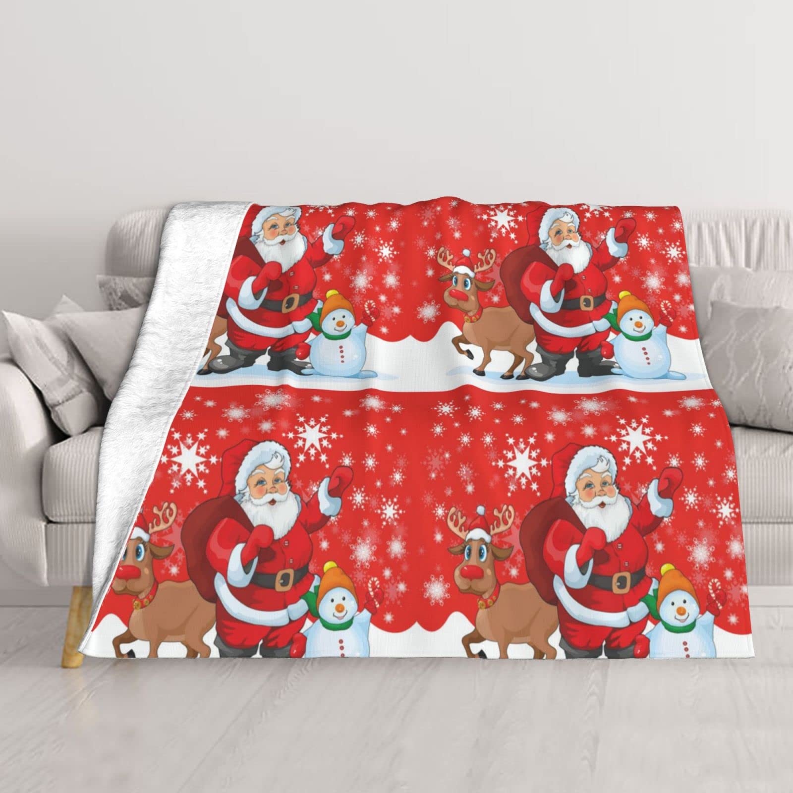 Couverture Noël légère BAFAFA pour réchauffer vos soirées sur le canapé