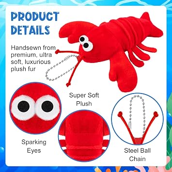 12Pack Lobster Toy Cute Plush Lobster Stuffed Animal Doll for Kids