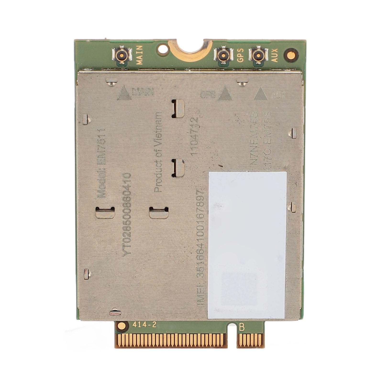 Alomejor Module sans Fil 4G LTE pour Ordinateur Portable EM7511, 600 Mbps, Téléchargement 150 Mbps, Interface NGFF M.2 pour Les Utilisateurs D'ordinateurs Portables