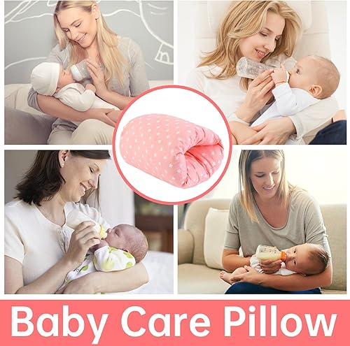 Miniatura 7 de Almohada de brazo de lactancia con cinta mágica desmontable, almohada de brazo de lactancia de botella de algodón suave para recién nacido,