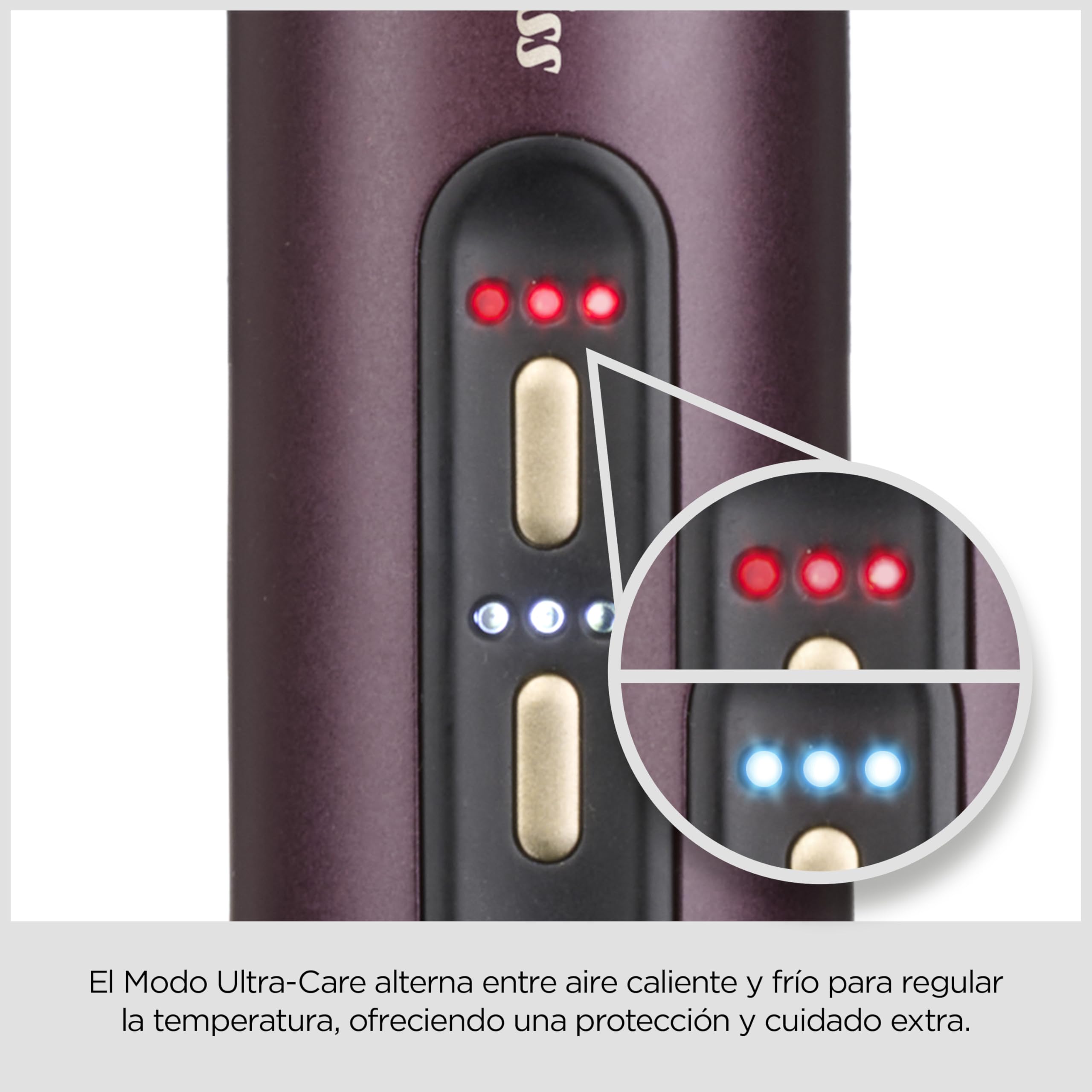 BaByliss Air Power Smooth AS6400E Cepillo Secador con Tecnología Iónica Antifrizz Alisado y Secado