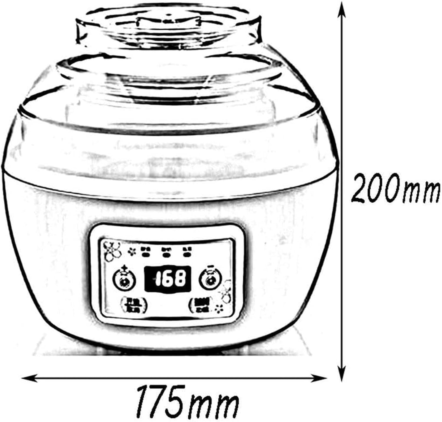 Cute Yogurt Machine Home, Automatic Intelligent Yogurt Fermentation Machine, Homemade natto Rice Wine Large Capacity