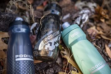 CAMELBAK Podium Bottle, 21.2 fl oz 620 ml, Custom Clear/Black