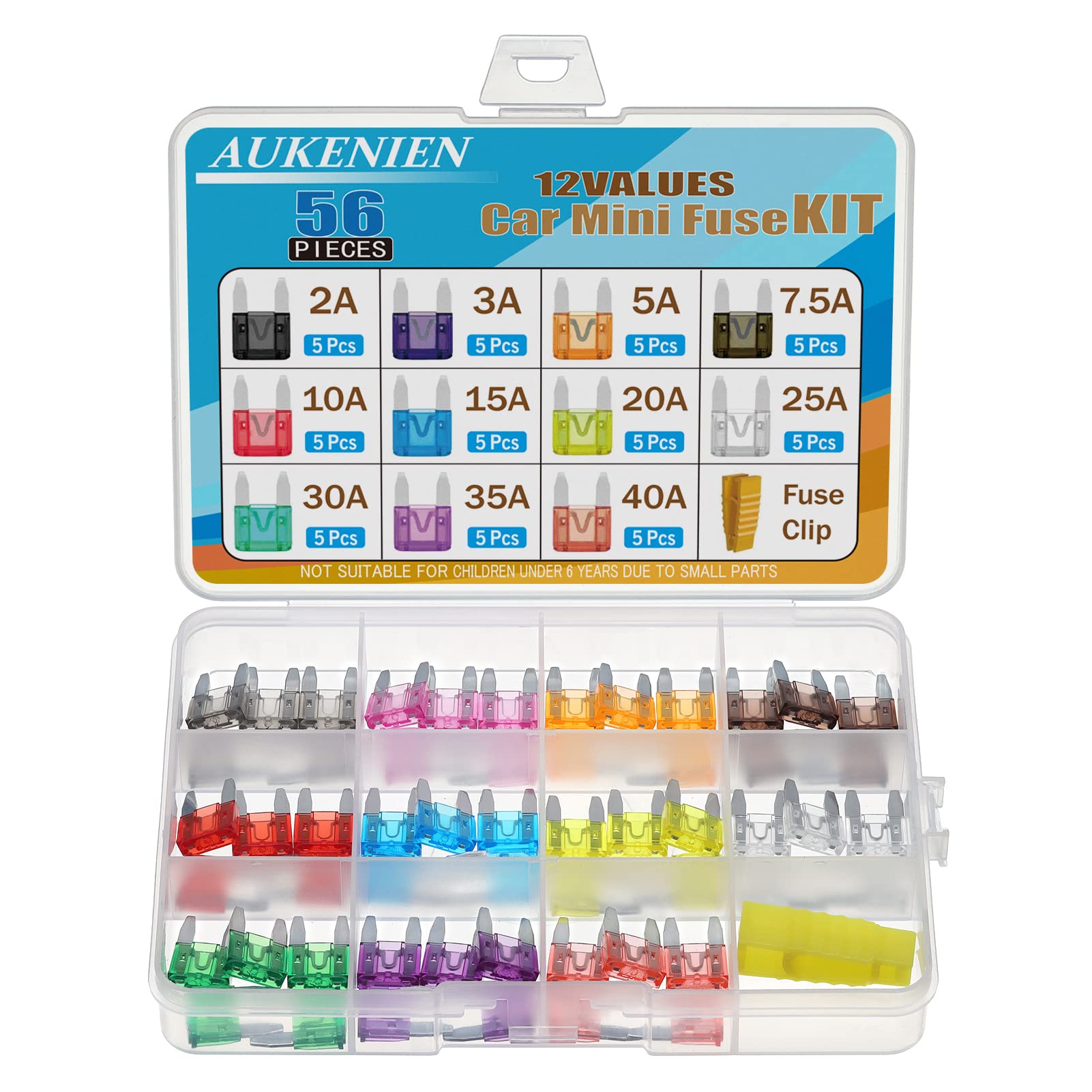 VOITURE MINI FUSIBLES Fusibles Plats Assortiment 60 Pcs Voiture Fusible