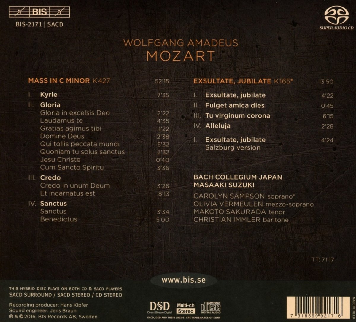 Mozart: Great Mass In C Minor