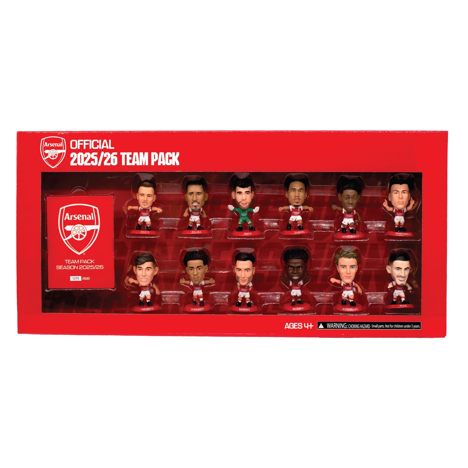 【レア】アーセナル 1999 チームパック 12体セット サッカーフィギュア SoccerStarz - Arsenal 12 Figure Team Pack (2025/26 Version Classic
