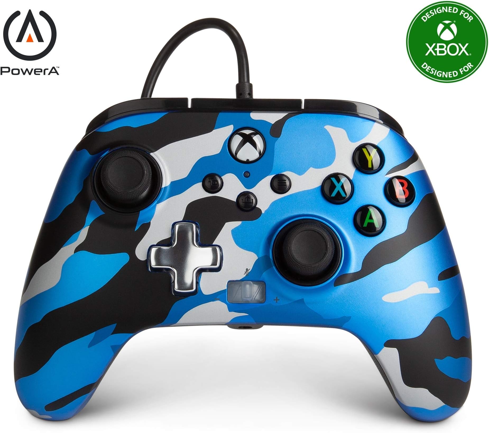 PowerA Enhanced Wired Controller for Xbox Series X|S - Metallic Blue Camo