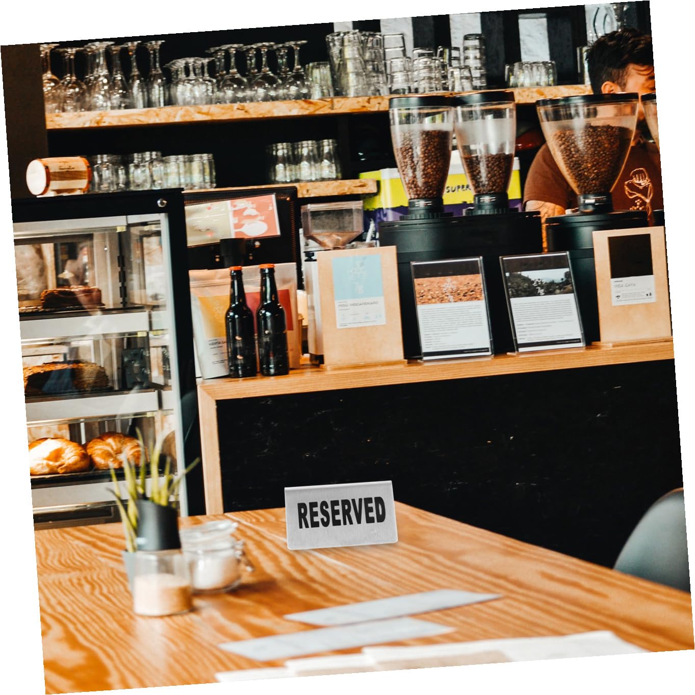 4piezas Placas De Matrícula Del Andén De Acero Inoxidable Tarjetas De Para Mesas De Restaurante Tarjetas De De Doble Cara Para Decoración De Mesa
