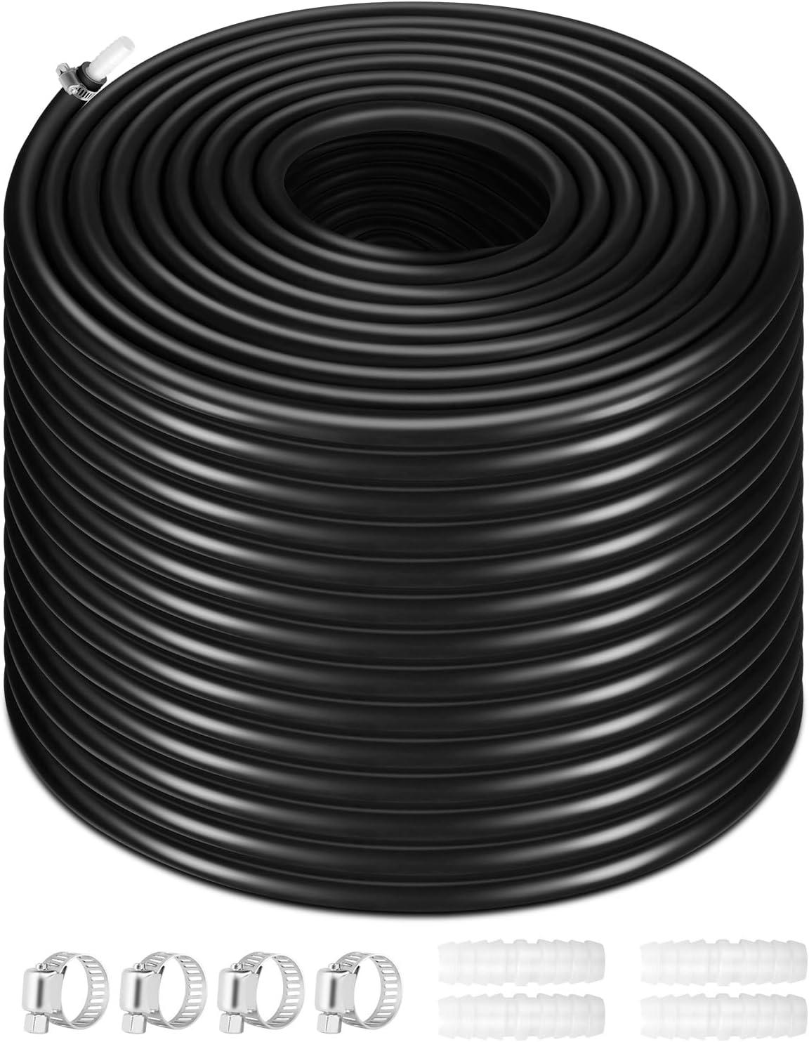 3/8 inch Pond Hose Tubing for Fountain Irrigation Aeration and Aquaculture Pond aerator Self Sinking Hose (328 feet)