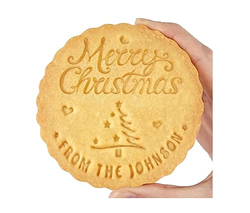 2023 Custom Christmas Cookie Stamp Set - Personalize Your Name with 3D Printing Great for holiday baking and gift giving