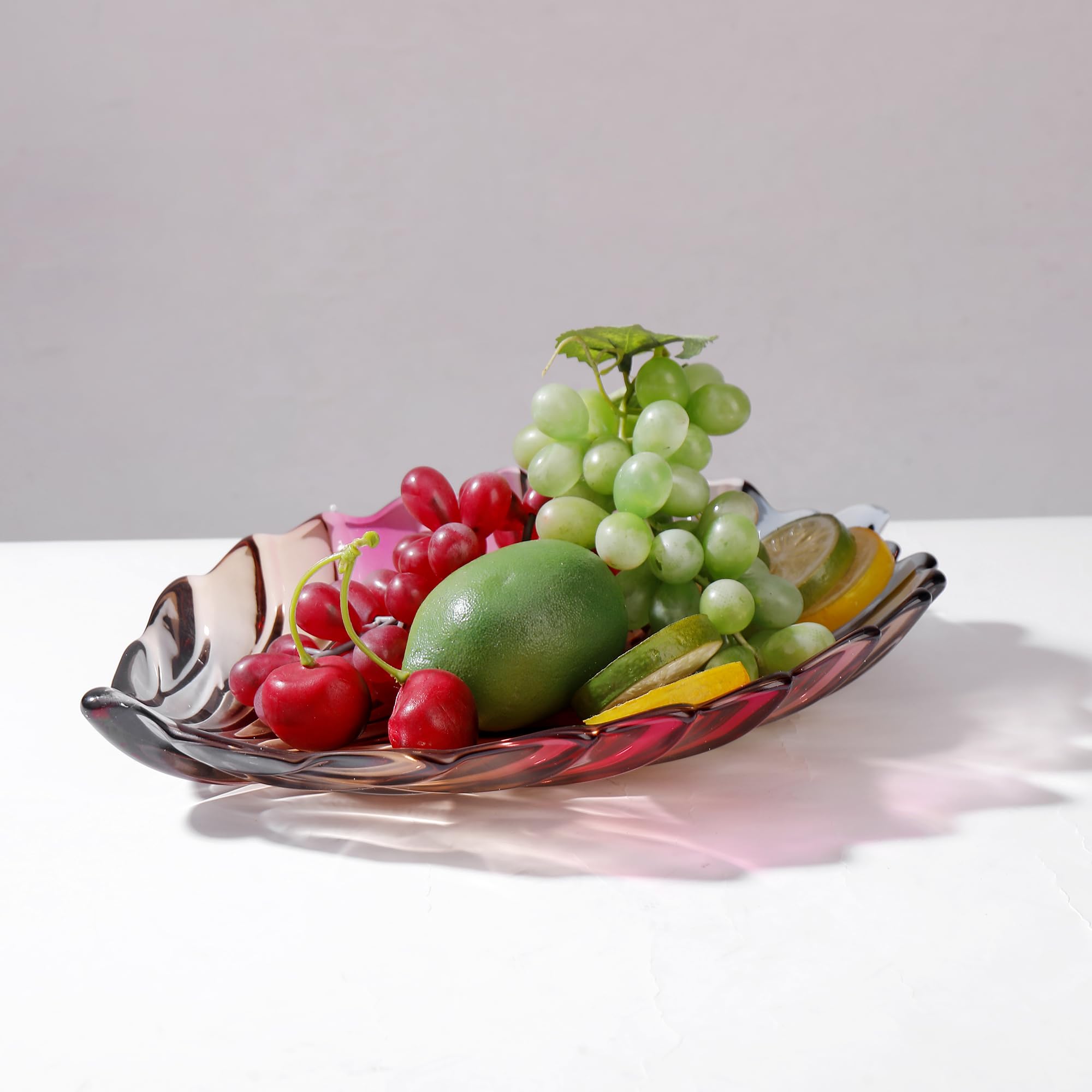 Bol Décoratif Doré Peint à La Main - Diamètre 30,5 Cm, En Verre Sans Plomb, Idéal Centre De Table Ou Corbeille à Fruits - 5