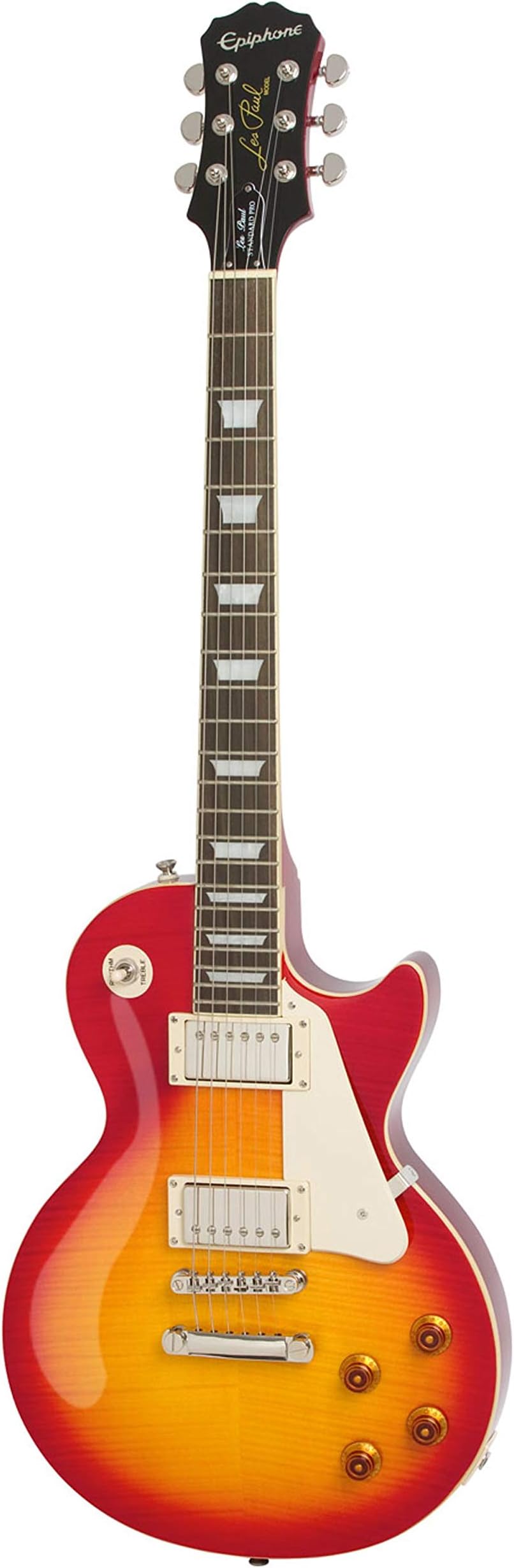 Epiphone Les Paul Standard Plus-Top Pro Electric Guitar with Coil-Tapping, Heritage Cherry Sunburst Finish, Rosewood Fingerboard, Mahogany Body and Neck, ProBucker Pickups