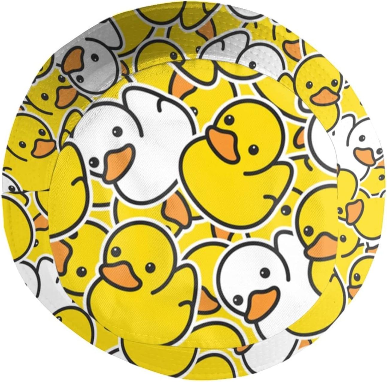 Funny Duck Bucket Hat Fisherman Hat Beach Travel Sun Hat Outdoor Cap for Unisex Men Women - Image 4