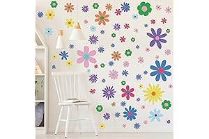 90 Pcs Encanto Decor Daisy Wall Decals Boho Wall Decal Daisy Stickers