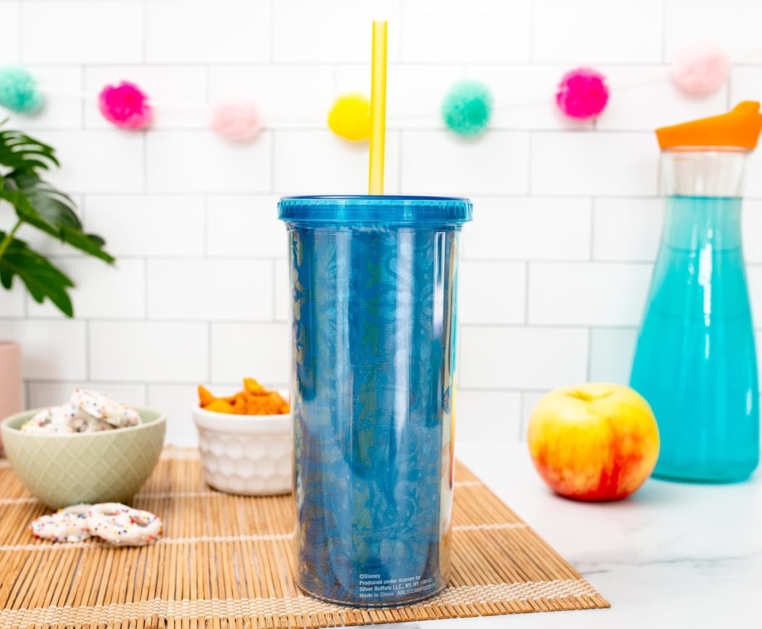 Disney Lilo & Stitch Scrump Plastic Carnival Cup With Spill-Resistant Lid and Reusable Straw | Holds 20 Ounces - Image 8