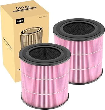 Airtok H13 HEPA Filter Replacement, High-Efficiency Activated Carbon, Suitable For The AP0601 Air Purifier, Removes Pollens, Dust, Pet Dander & Other Allergens