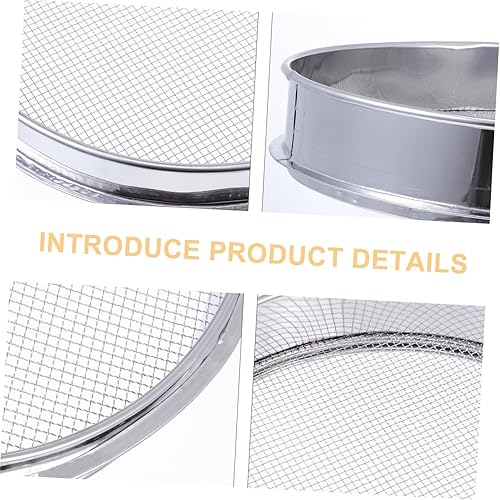 Miniatura 7 de iplusmile Colador de arroz de tamiz de frijoles Filtros de té Colador de acero inoxidable Colador Colador Colador Tamiz de azúcar Tamiz grueso