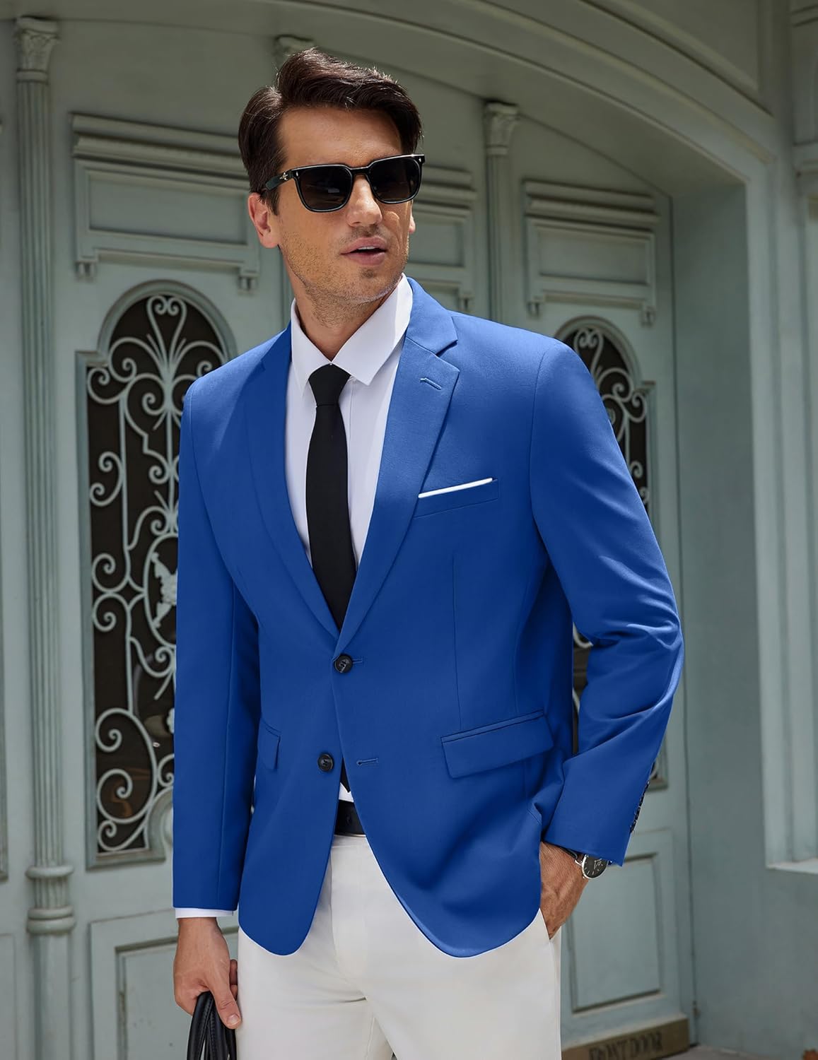 COOFANDY Men's Casual Blazer Slim Fit Sport Coat Suit Jacket Lightweight Two Button Blazer Jacket - Image 2