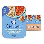 Gerber Graduates Lil\' Entrees Mashed Potatoes & Gravy with Roasted Chicken & Carrots, 6.6-Ounce (Pack of 8)
