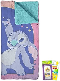 Lilo and Stitch 寝袋セット - 60.8x56.88cm スティッチ 寝袋、電話デカール、その他 | ディズニーシルクタッチブランケット 女の子、男の子用