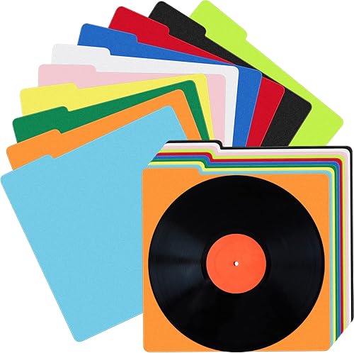 30 separadores de discos de vinilo a granel, separadores de discos Lp de plástico a granel, separadores de vinilo multicolor con pestañas para 33