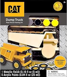 Works of Ahhh... Craft Set - Caterpillar Dump Truck Wood Paint Kit