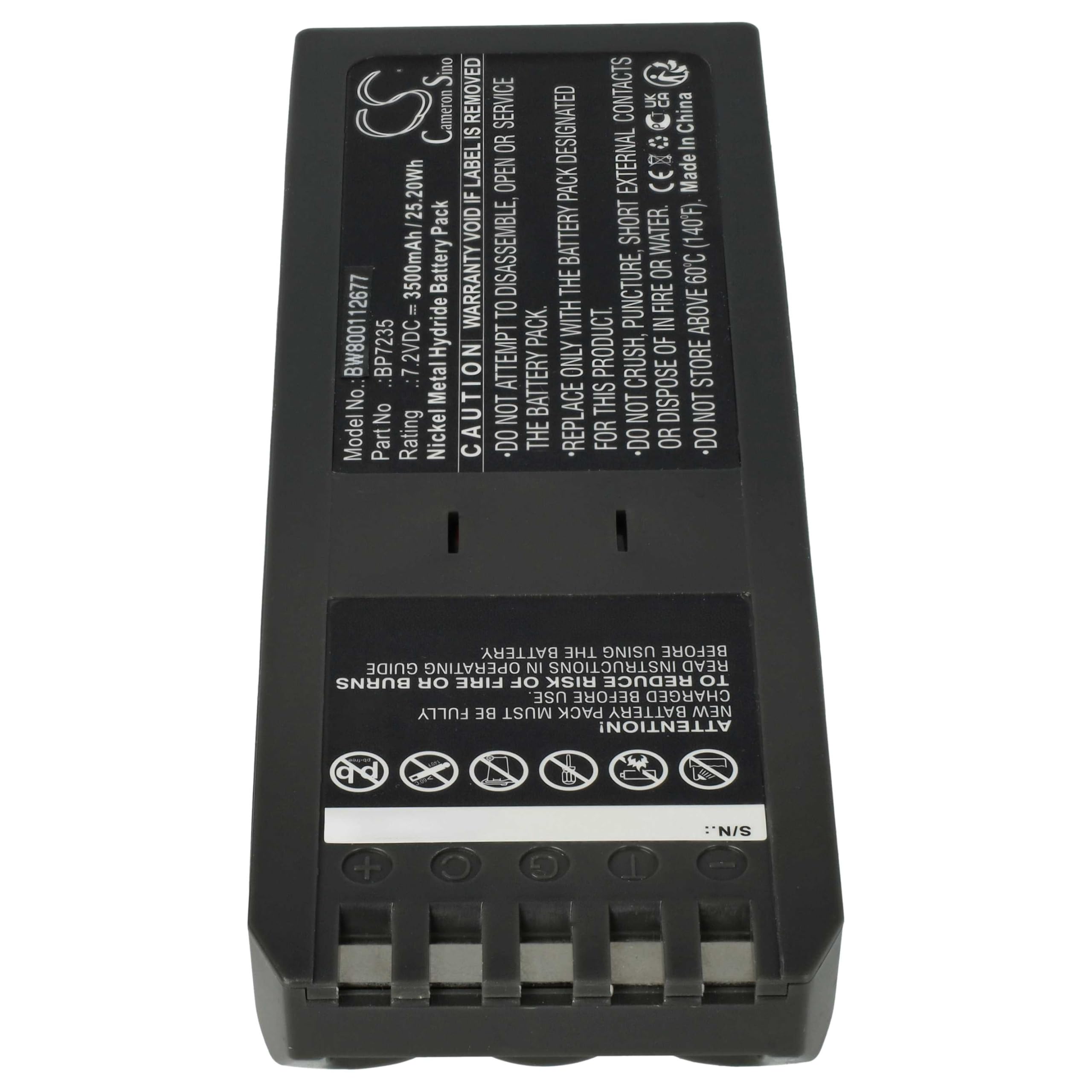 vhbw batteria sostituisce Fluke BP7235, 668225, 116-066 per dispositivo di misurazione (3500mAh, 7,2V, NiMH)