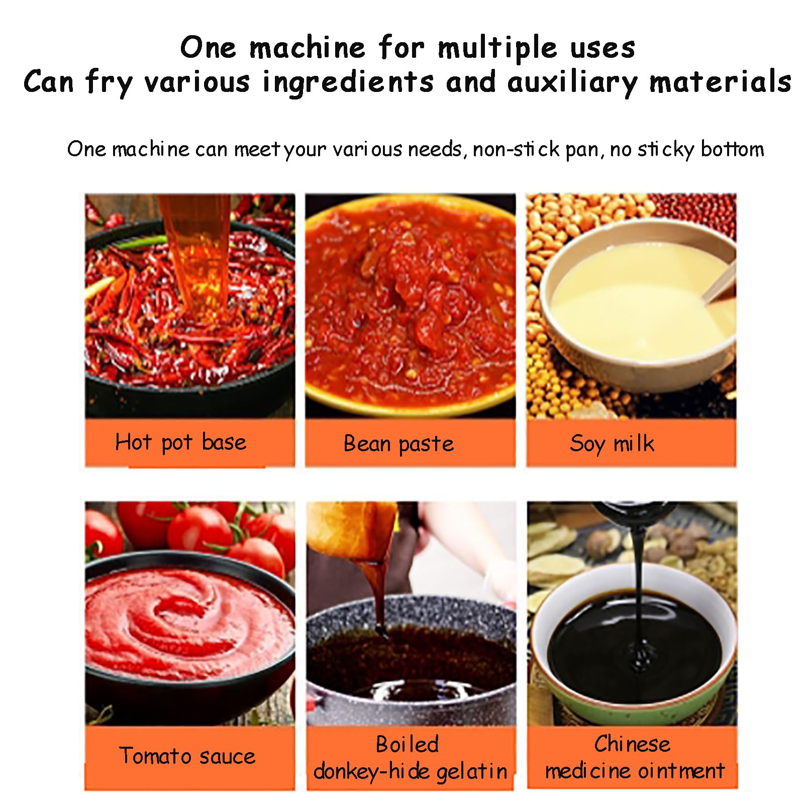 Miscelatore Di Alimenti Automatici, Capacità: 20/25/40/85L, Marmellata, Cuocere La Fritta 60-100 Catti, Velocità Di Agitazione: 10~90 Giri/min, Calore Uniformemente,20L