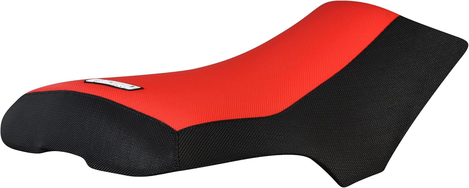 Enjoy Mfg Seat Cover - Compatible with Arctic Cat 2005-2017 400 500 650 700 750 1000 (Black Side Standard) #387 Logo (Black/RED Standard)