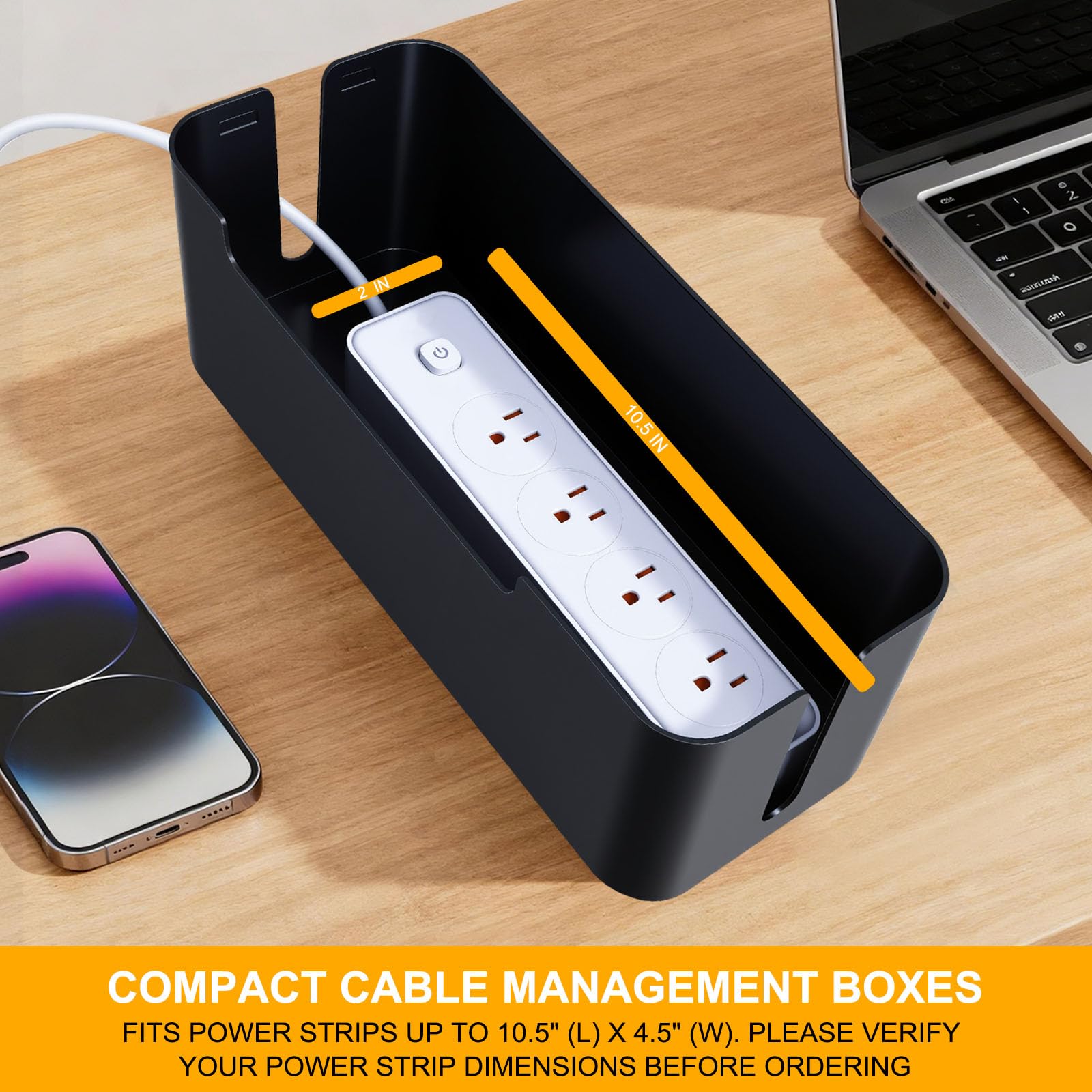 Cable Management Box - Organize Your Desk! -6