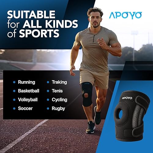 Miniatura 5 de APOYO Rodilleras para el dolor de rodilla, rodilleras para mujeres y hombres, ideales como soporte de rodilla para dolor de rodilla, manga de