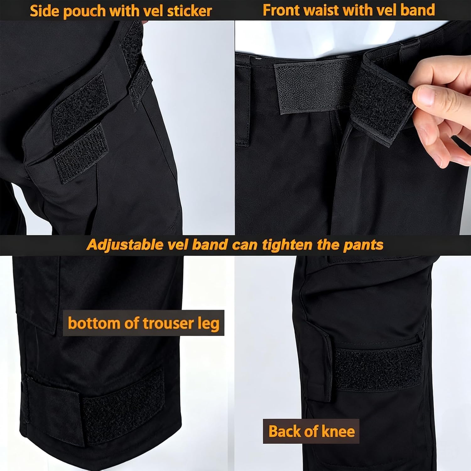 Men Pants for Tactical Airsoft Military Army Paintball Shooting Pants Combat with Knee Pads