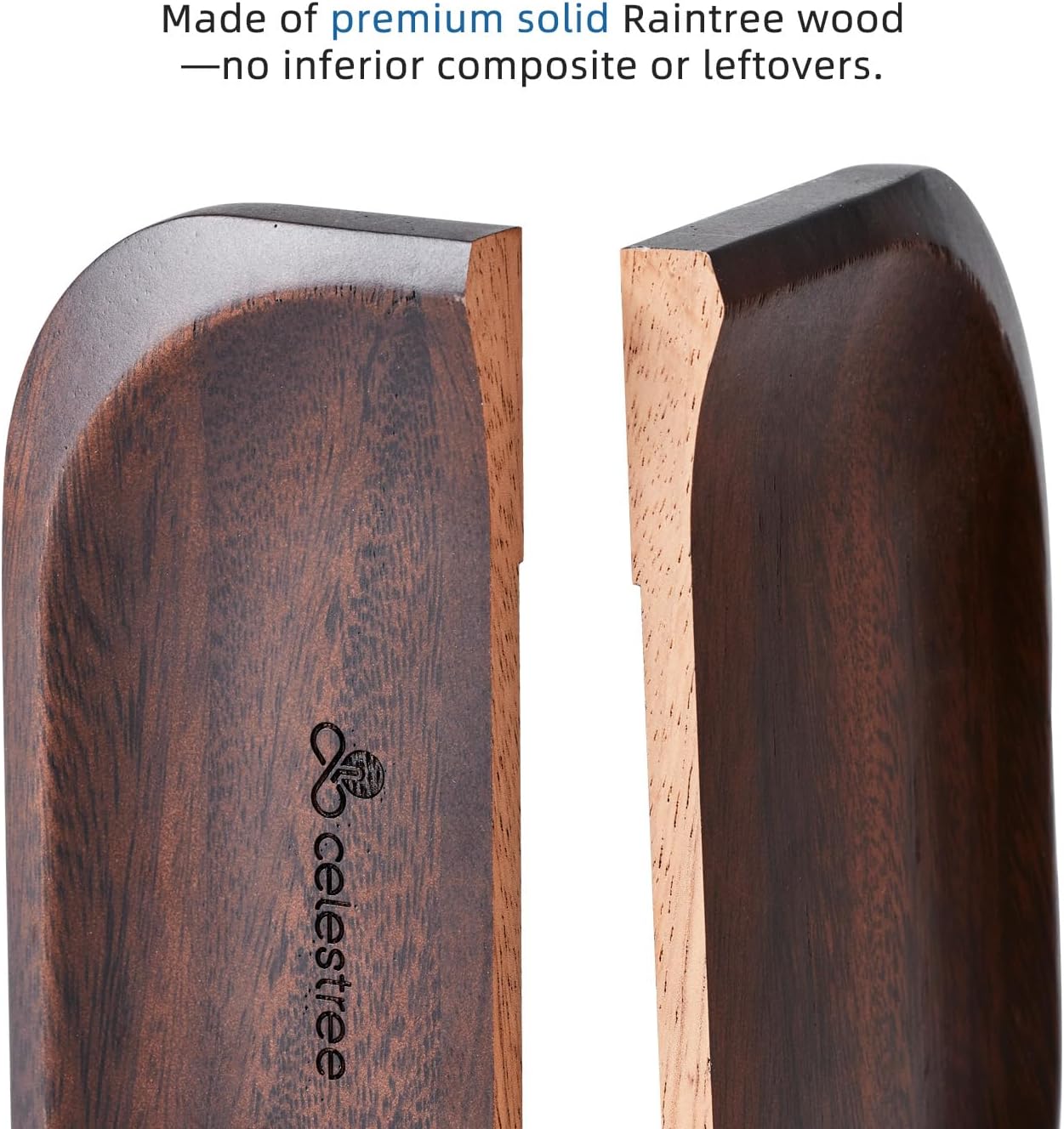 Napkin Holder for Table, Cocktail Decorative Napkin Holder with Weighted Arm, Modern Square Napkin Holders for Paper Napkins, Napkin Tray for Kitchen Coffee Bar Decor, Natural Rain Wood