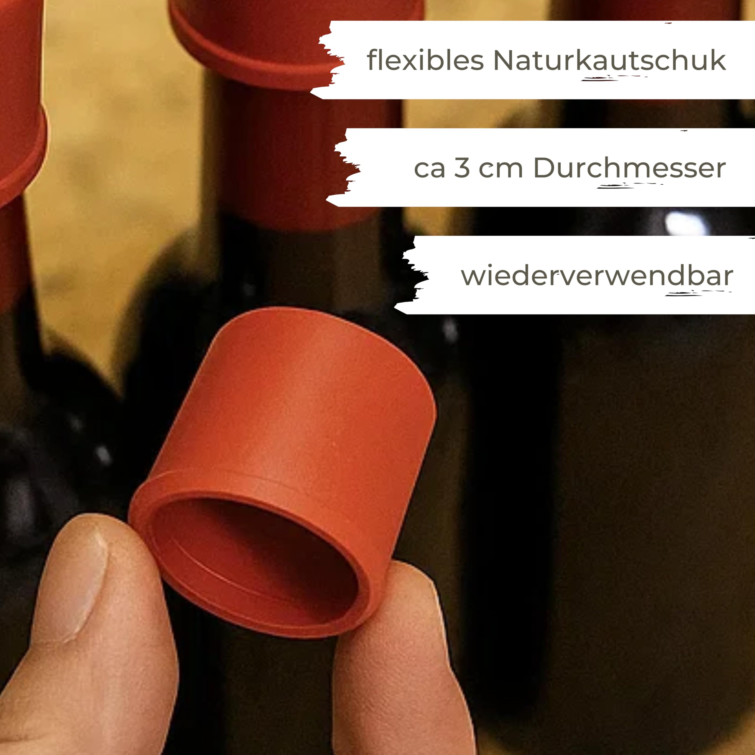 Viva-Haushaltswaren 20 Süß- Mostkappen, Verschlüsse für Glasflaschen (0,7 + 1,0 Liter)