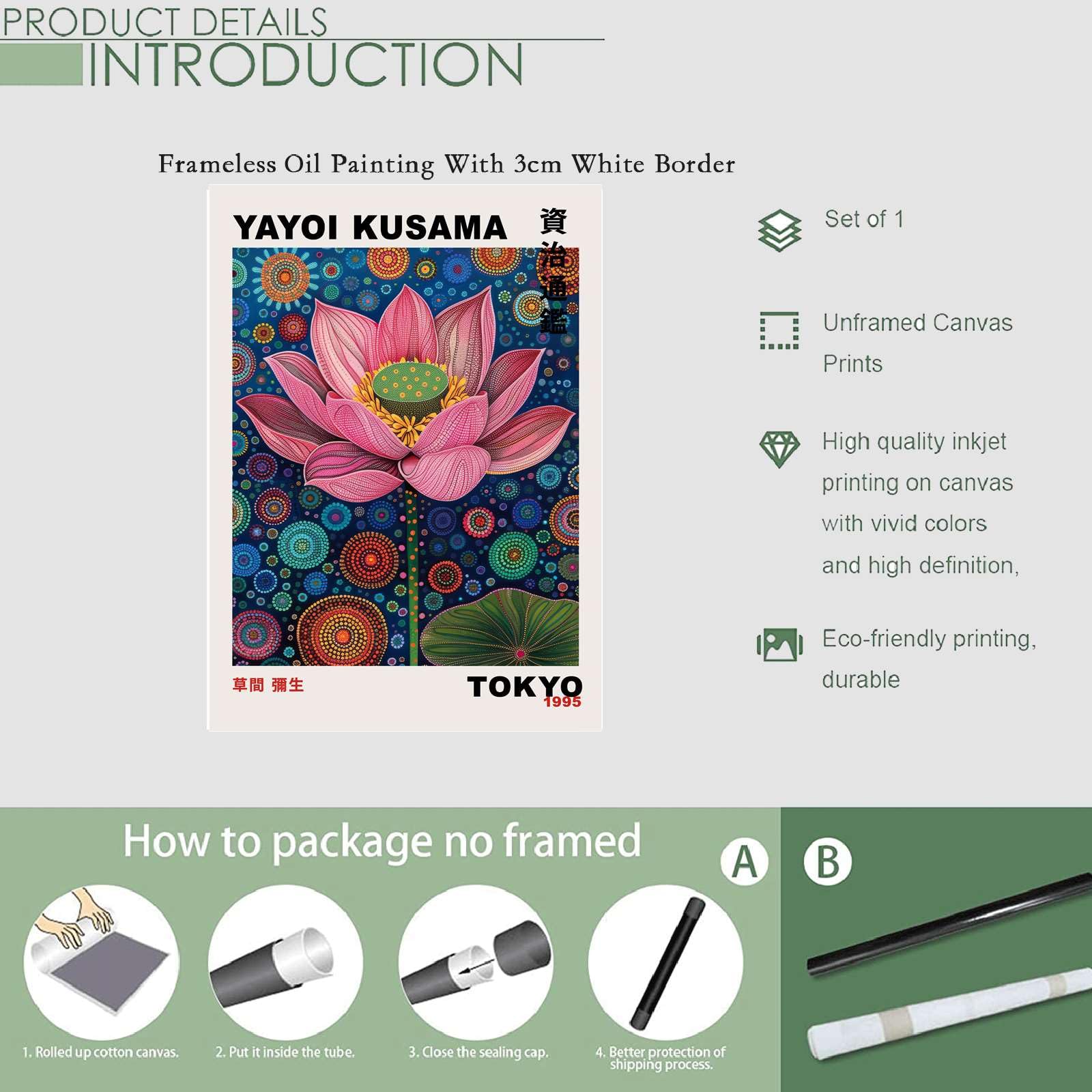 Amazon.com: SENLYCH Poster Decorative Canvas Painting Japanese