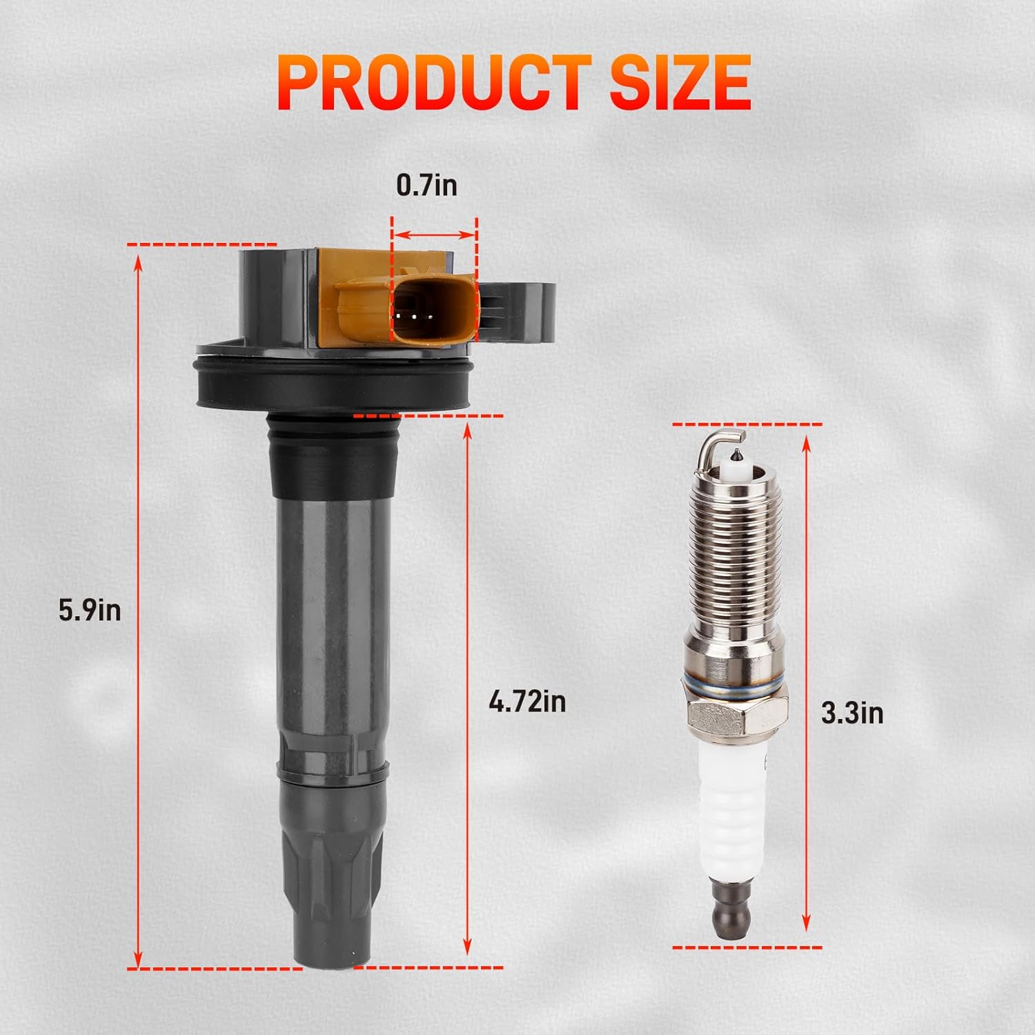 UF646 Set of 6 Ignition Coil Packs and Iridium Spark Plug Compatible with 2011-2020 Ford Lincoln - F-150 Expedition Explorer Flex Police Taurus MKS MKT Navigator V6 3.5L Turbo Replace# DG549
