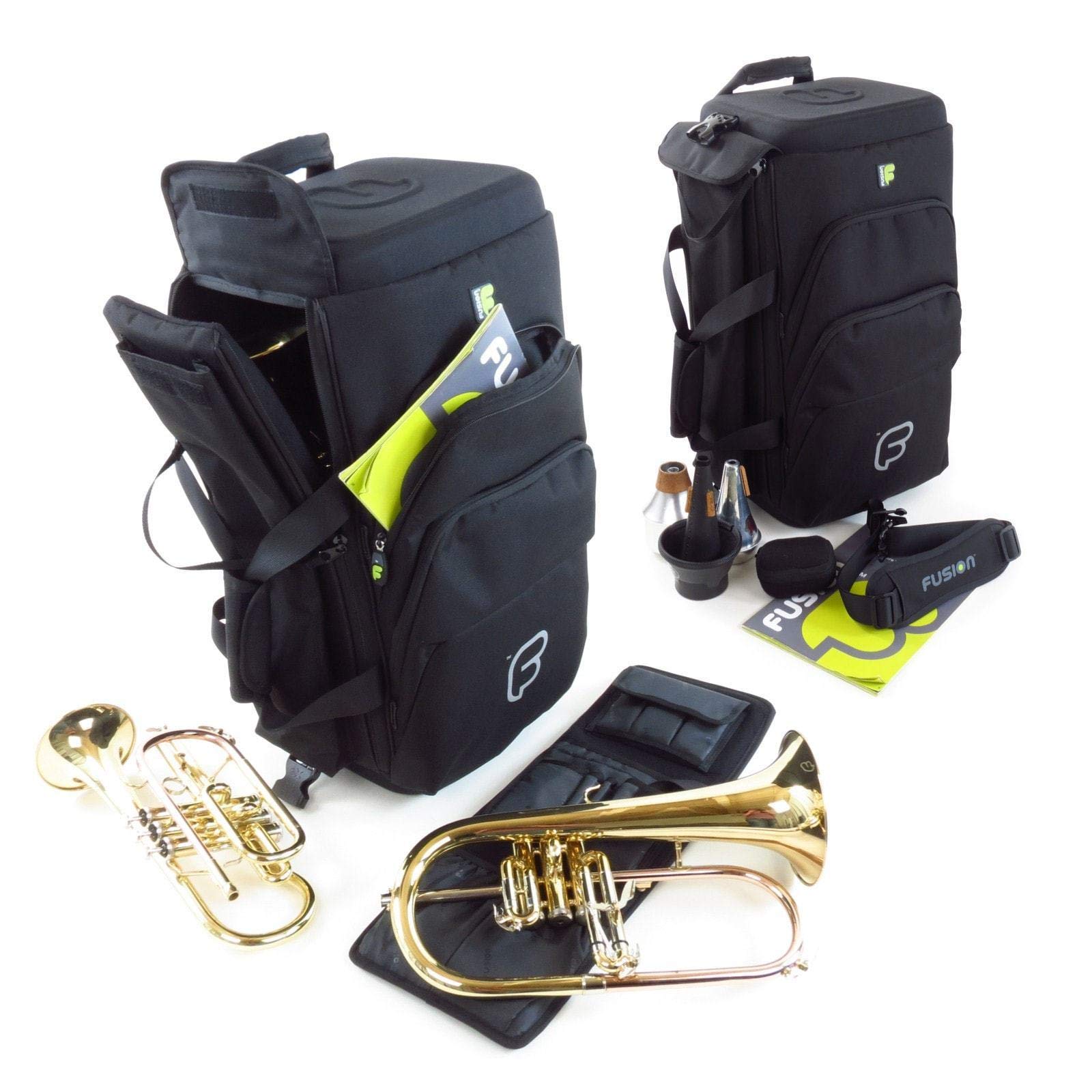 Fusion UB-04 B Black/Blue Gig-Bag Trompetenrucksack für 3 Trompeten