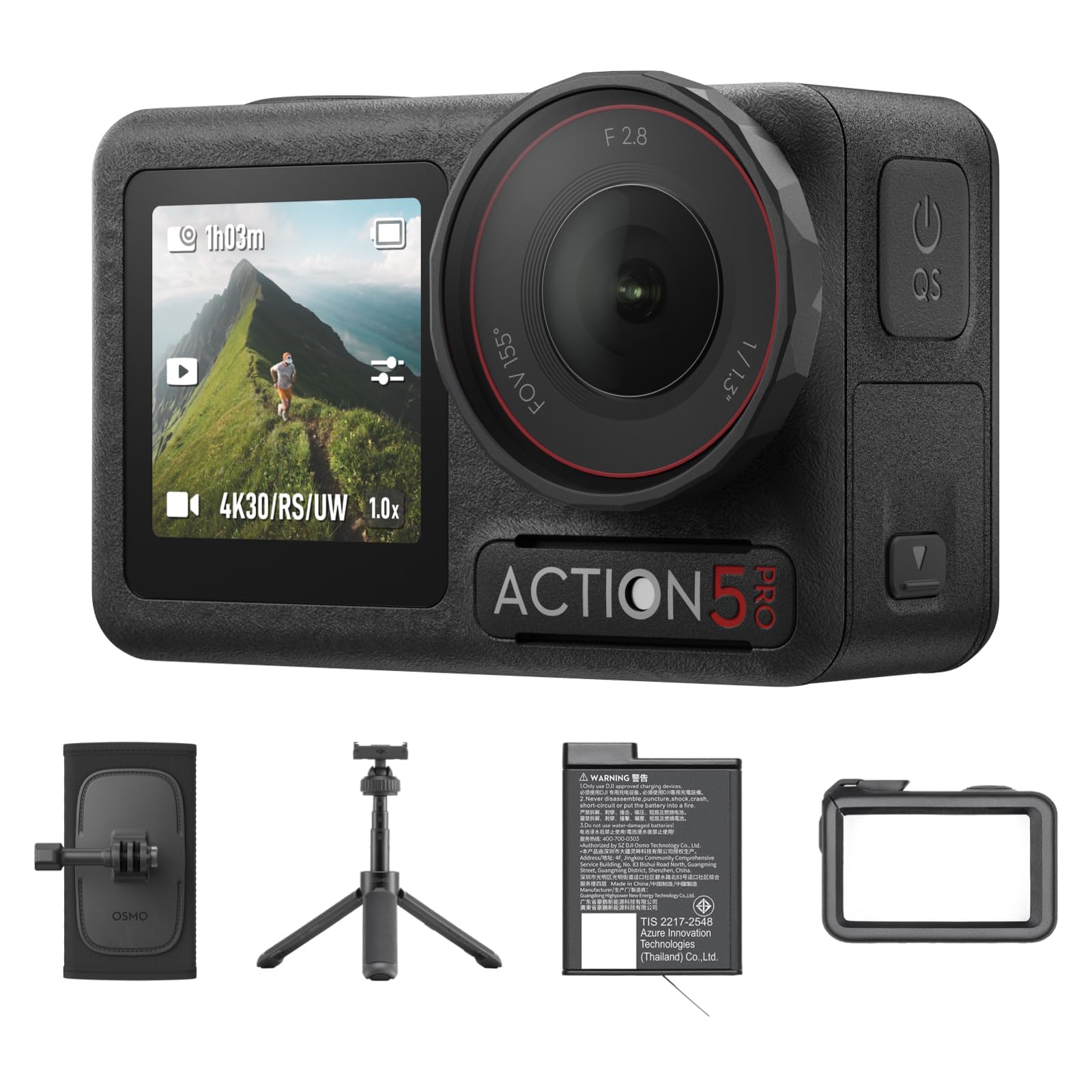 DJI Osmo Action 5 Pro Hiking Combo, Action Camera 4K with