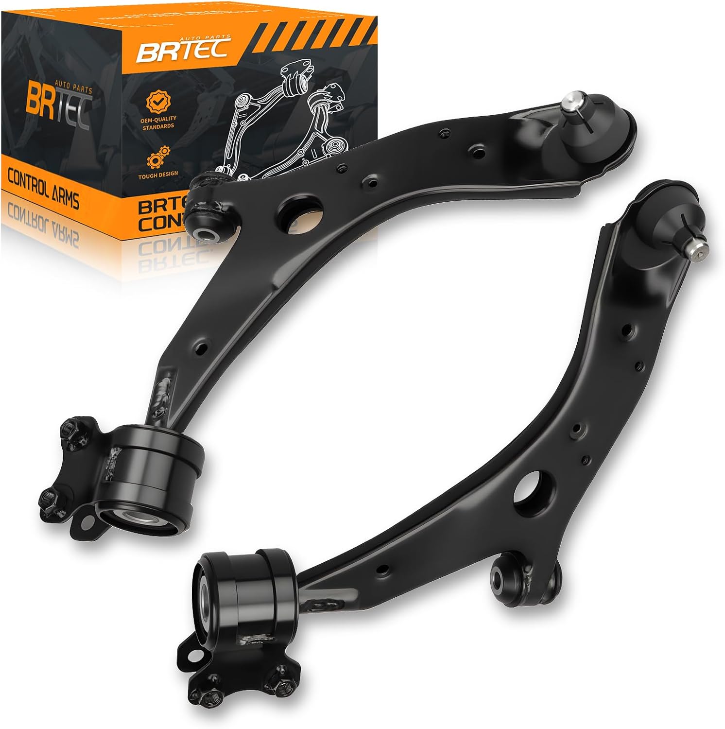 Front Lower Control Arms Compatible with 2004-2009 Mazda 3 2.0L / 2.3L; 2006-2014 Mazda 5# B32H-34-300 B32H-34-350