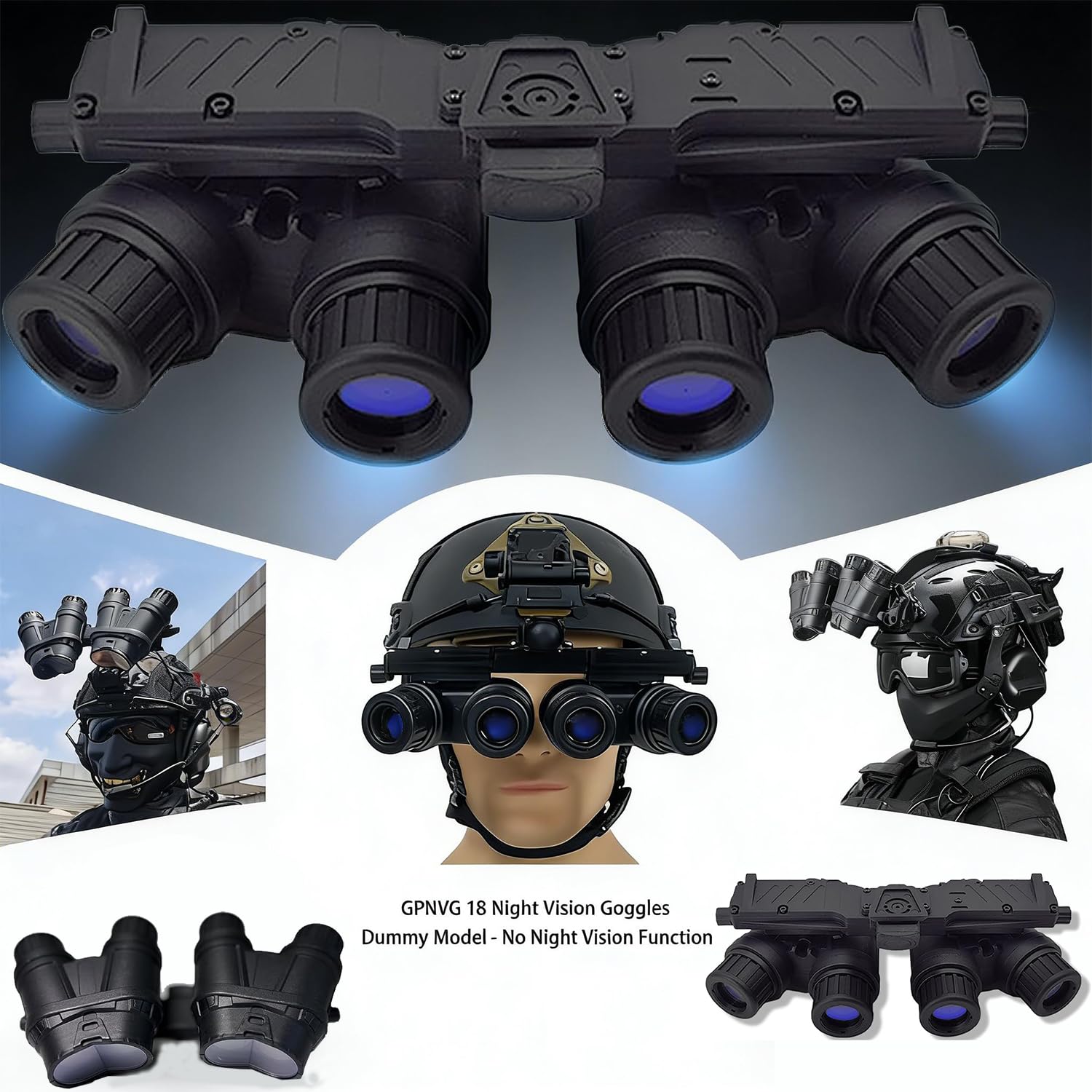 Amazon.com: GPNVG 18 Dummy Model, Night Vision Goggles Prop, Black