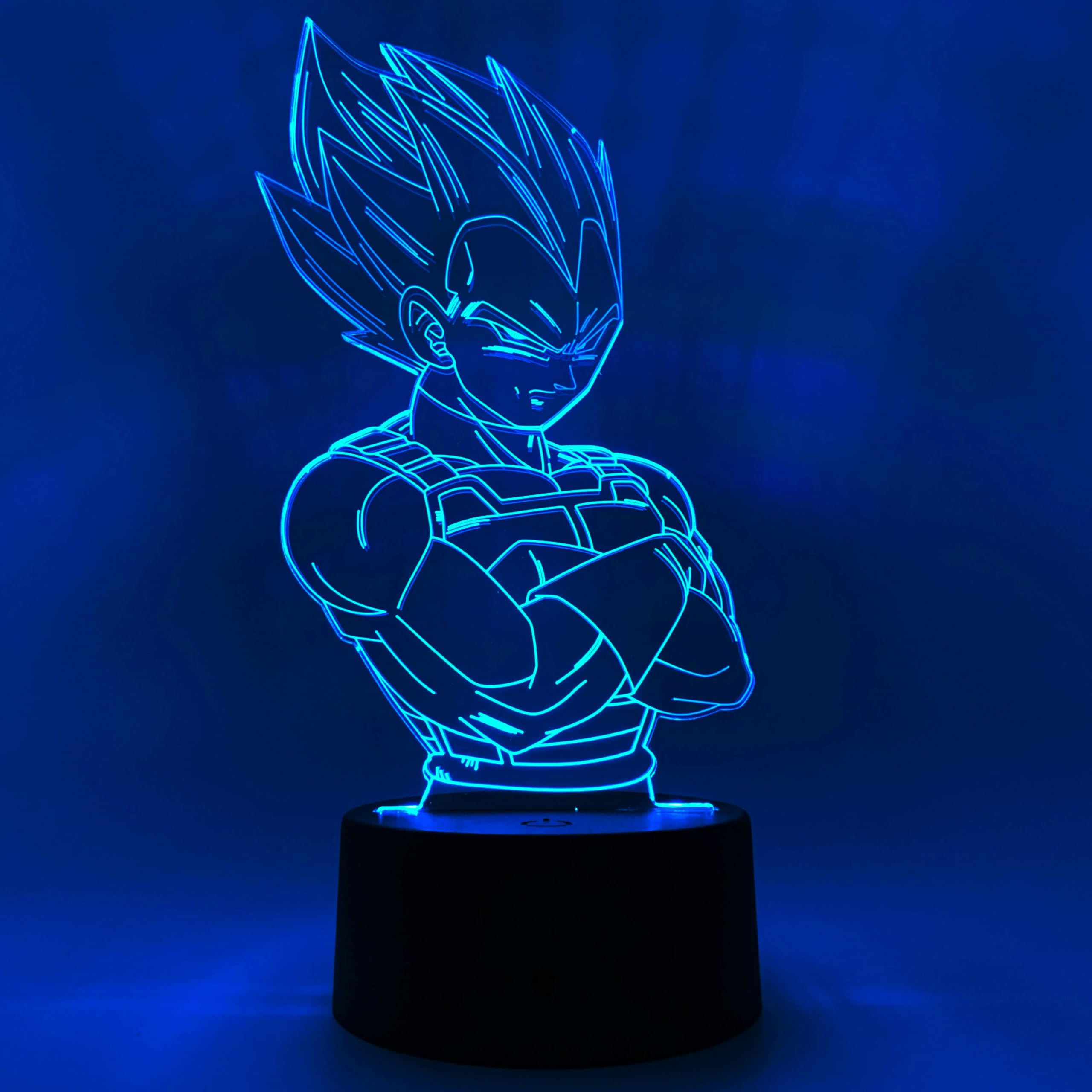 Otaku Lamps Dragon Ball Super - Vegeta Anime Night Light, 16 Color