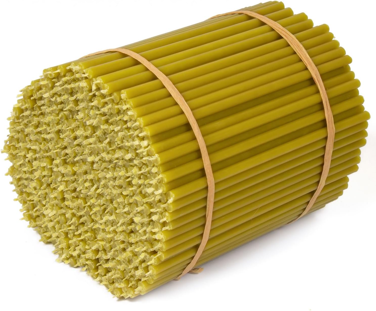 Paraffin Candles N100 - 16.5 cm Long, Diameter - 45 Minutes Burning Time - Handmade, Cotton Wick - For Church, Prayer & Rituals (500 Pieces - 2 kg)