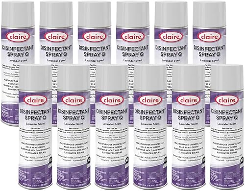 Claire Disinfectant Spray, Lavender, 17 Ounce