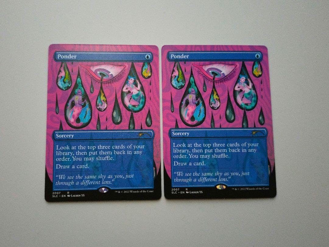 思案/Ponder　ボーダーレス 4枚　foil secret lair BIGWEB | MTG】日本最大級の激安カードゲーム通販専門店